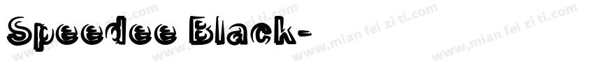 Speedee Black字体转换